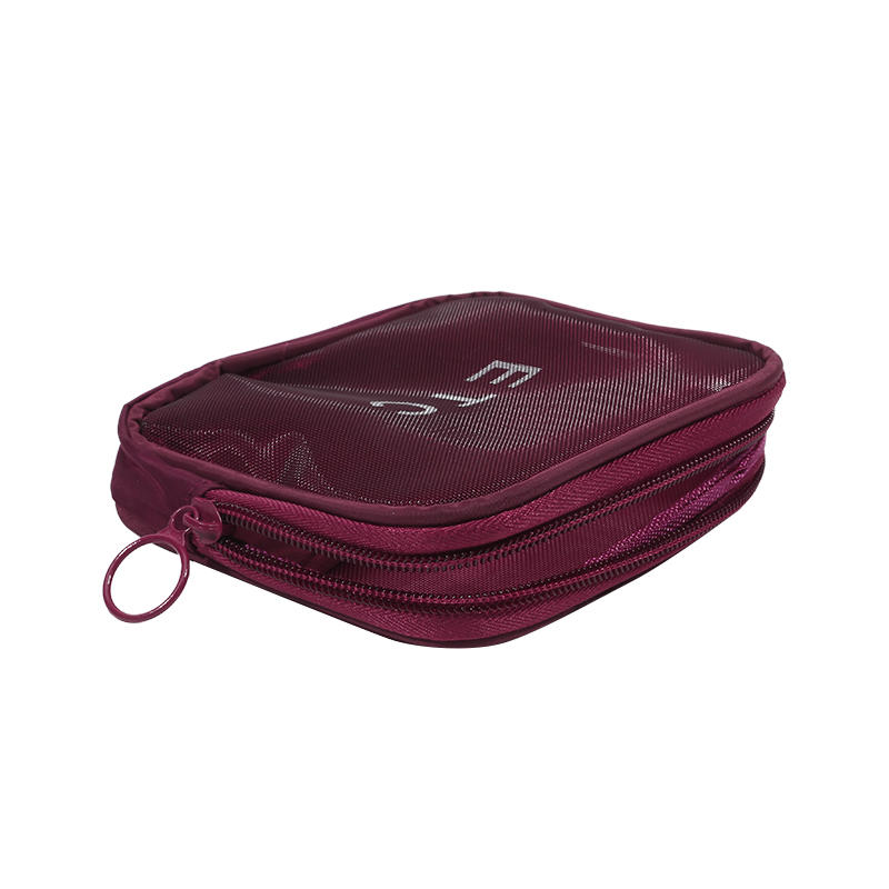 Transparent Mesh Makeup Bag Storage Case Zipper Make Up Bags 3 Size Women Travel Toiletry Wash Cosmetic Bag