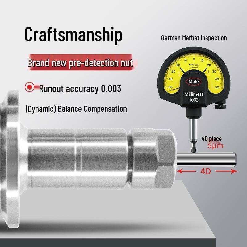 High Precision CNC Tool Holders: BT40, BT30, BT50, ER32 & ER25 Collets for Dynamic Balancing Milling Centers