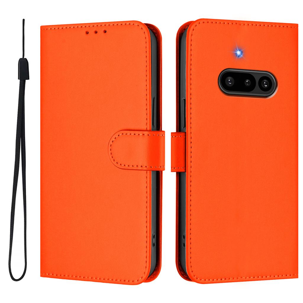 Telefon za nic (3a) Etui Jednokolorowe Portfel Skórzane Pokrowiec na Telefon z Paskiem