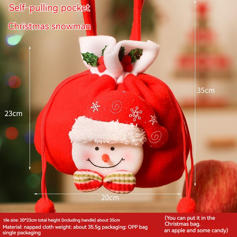 50 шт. рождественские украшения Рождественская елка подвесной орнамент Рождественские подарочные пакеты украшение дома 1PCS
