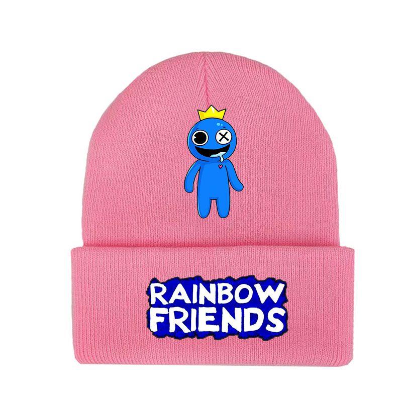 Rainbow Friends Roblox Black Knitted Cap Printed Hat Warm Men Women Gift Xmas