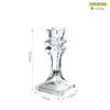 Vintage Clear Crystal Glass Candlestick Valentine'S Day Romantic Candlelight Dinner Shooting Props Home Wedding Decoration Premium Quality