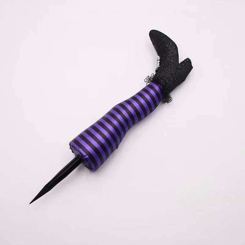 Halloween Lawn Outdoor Garden Decoration Props Evil Witch Legs Inverted Evil Witch Feet Boots Stakes Courtyard