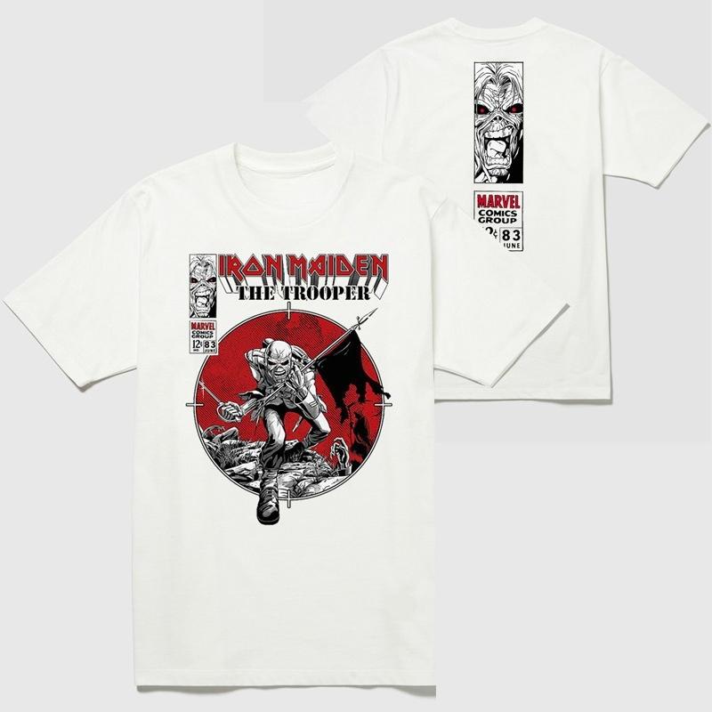 IRON MAIDEN Killers Vintage Grafické Tričko, Oficiální Merch z Turné Kapely, Heavy Metalové Hudební Tričko, Bavlněné Streetwearové Tričko pro Muže