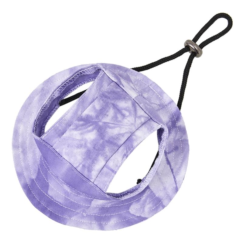 Dog Hat Dog Sun Hat Summer UV Protections Visors for Small Medium Large Dogs with Ear Hole Adjustable Chin Strap