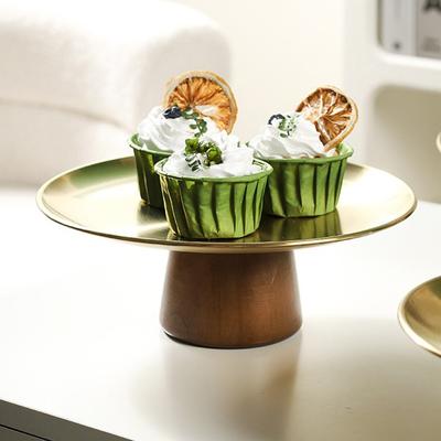 Cake Tray Fruit Display Plate Stainless Steel Dessert Pan