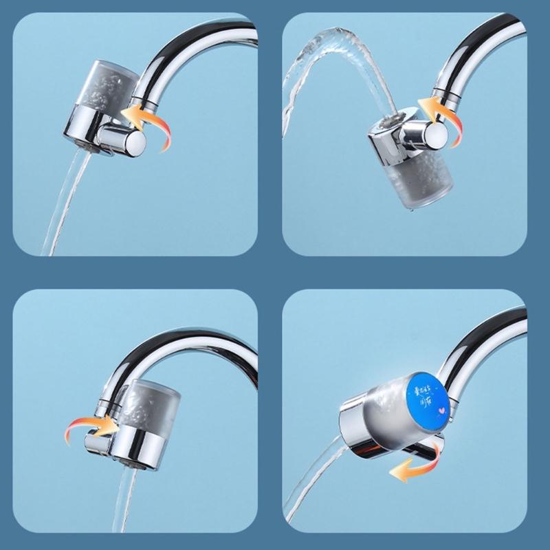 360 Whirling Spatter Complimentary Faucet Water Filter Permanent ABS Bronze Plan For Kitchen Sink Efficient Cleaning And Quick Tool Complimentary