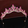 Retro Bride Crown Girl Princess Birthday Crown Alloy Rhinestone Headband Wedding Dress Accessories