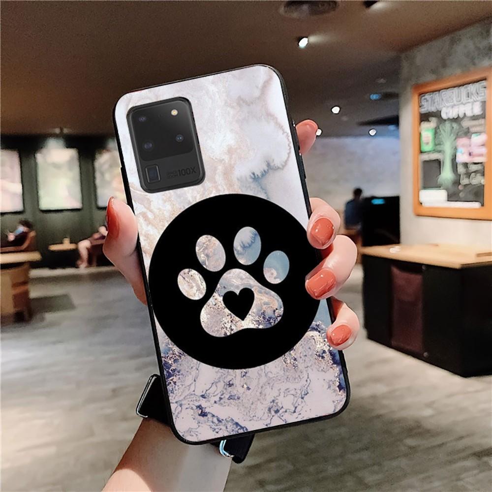 Dog Paw Phone Case For Samsung S 9 10 20 21 22 23 30 23plus lite Ultra FE S10lite Fundas