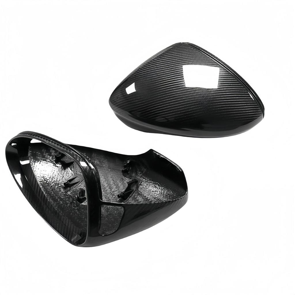 Porsche Panamera 971 Carbon Fiber Rearview Mirror Cover Trim Modification.