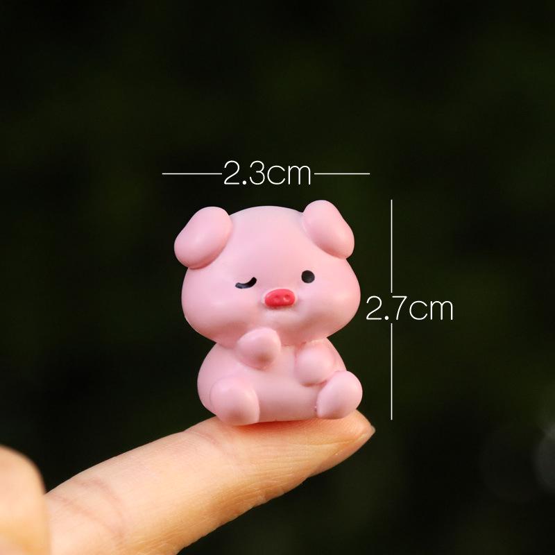 Cartoon Zodiac Animals Resin Figurines: Rat, Ox, Tiger, Rabbit, Dragon, Snake, Horse, Sheep