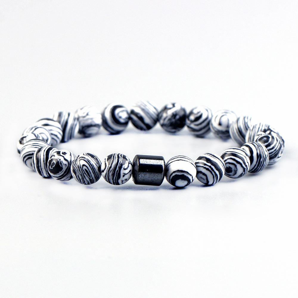JYL TS Bracelet  Men's Beaded Mixed Design Enhances Grounding & Strength