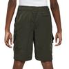 Nike Dziecięce Szorty Outdoorowe z Solidnym Logo i Użytkowymi Kieszeniami Dziecięce Spodnie Khaki Zielony FB1326-325