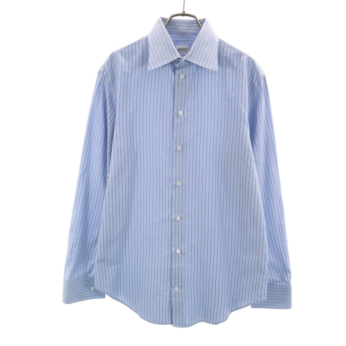 

ARMANI COLLEZIONI Long sleeve Cotton shirt 40 Blue Men s Used
