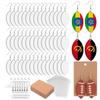 60 Pcs DIY Sublimation Rugby Earrings Heat Transfer Ear Drops Rugby/Football Shaped Ear Rings Jewelry for Women