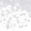 500 Pcs Transparent Clear Cabochon Pendants Flat Pad Pendants Bails  for Jewelry Pendant Making
