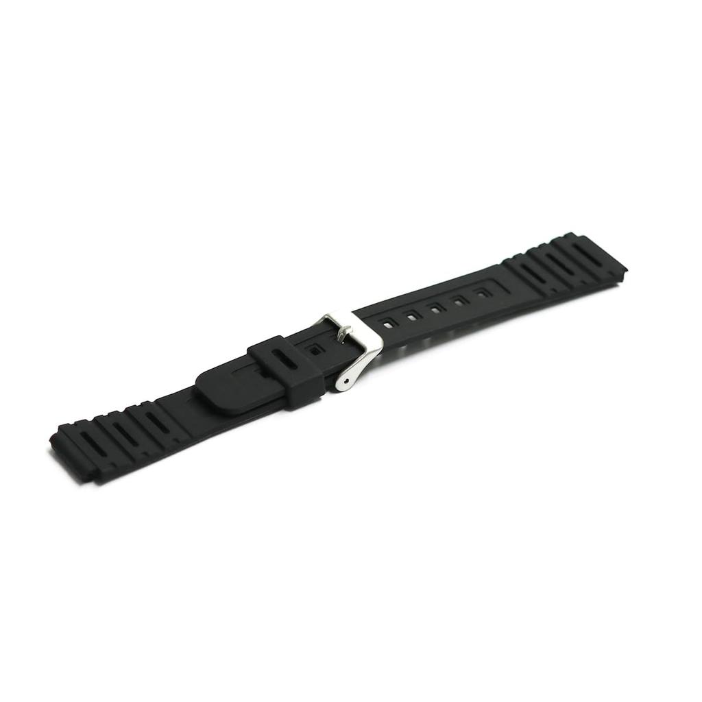 Casio AQS810W S800W SGW 300H 400H AE 1000 1300 1200 atd. Kompatibilní náhradní řemínek 18mm Guma [SOUBI] W-218 ca-023 (Černá)