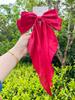 New Elegant Bow Ribbon Hair Clip Women Fashion Solid Bowknot Satin Hairpin Barrettes Girls Ponytail Clip Hair Accessories