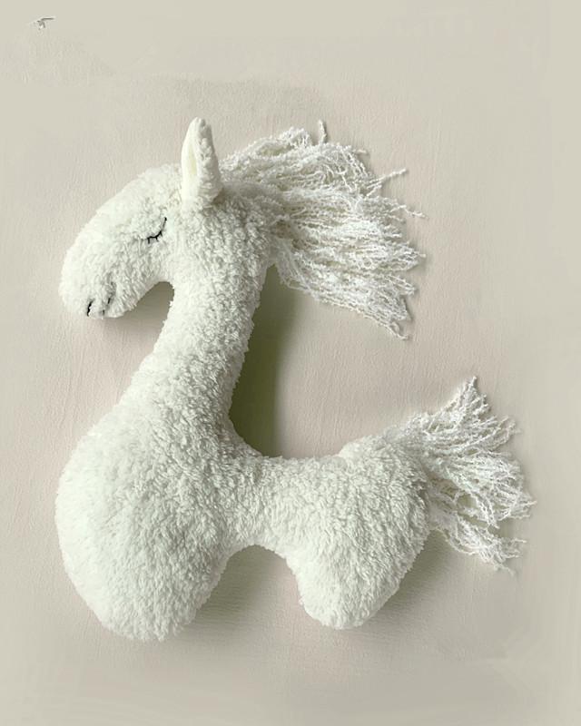 

1 шт. Реквизит для детской фотографии Маленькая лошадка Студийные аксессуары для фотосессии новорожденного на Полный месяц и 100 дней в скандинавском стиле с единорогом Fabric