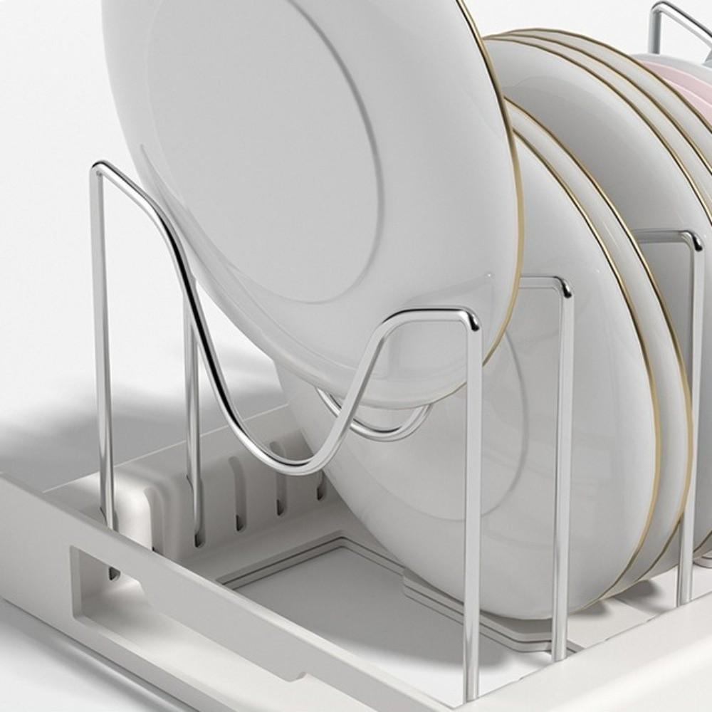 New Expandable Pans Organizer Rack 7 Grid Kitchen Utensils Rack Pot Lid Organizer Adjustable Pots Holder