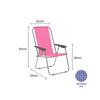 Folding Chair - MARBUENO - 59 X 83 X 51 Cm - Aluminum - Pink - Foldable