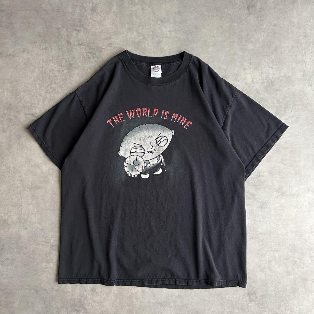 

[USED] 00s Delta Character Print T-Shirt Family Guy Earth