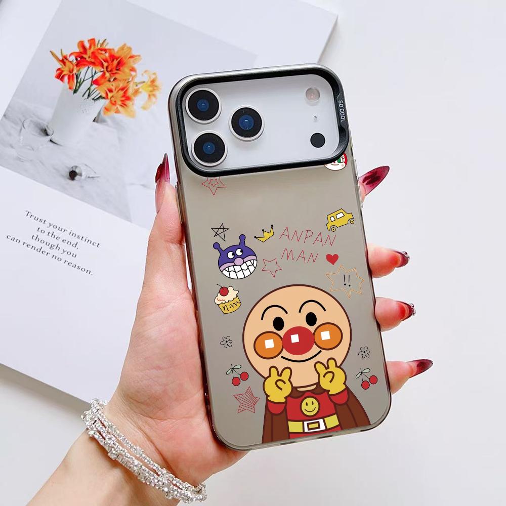 Anime A-Anpanmans Cute Phone Case For iPhone 17 16 15 14 13 12 11 Pro Max Air Matte Laser Aurora Shockproof Funda