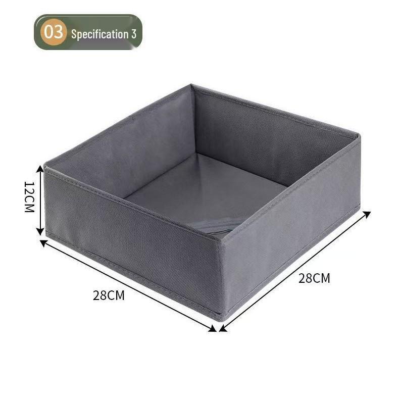 Cross-Border Non-Woven Foldable Organizer: 6-Piece Underwear Storage Set for Socks, Bras, and Underpants