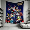 Grendizer Goldorak Wall Tapestry Aesthetic Wall Hanging Printed Fabric Blanket Decorative Tapestries for Bedroom Living Room Home Decor