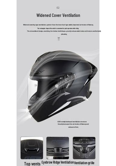 GSB Unisex Full-Face Motorcycle Helmet with Tail Wing - Large 361GT Cool Design