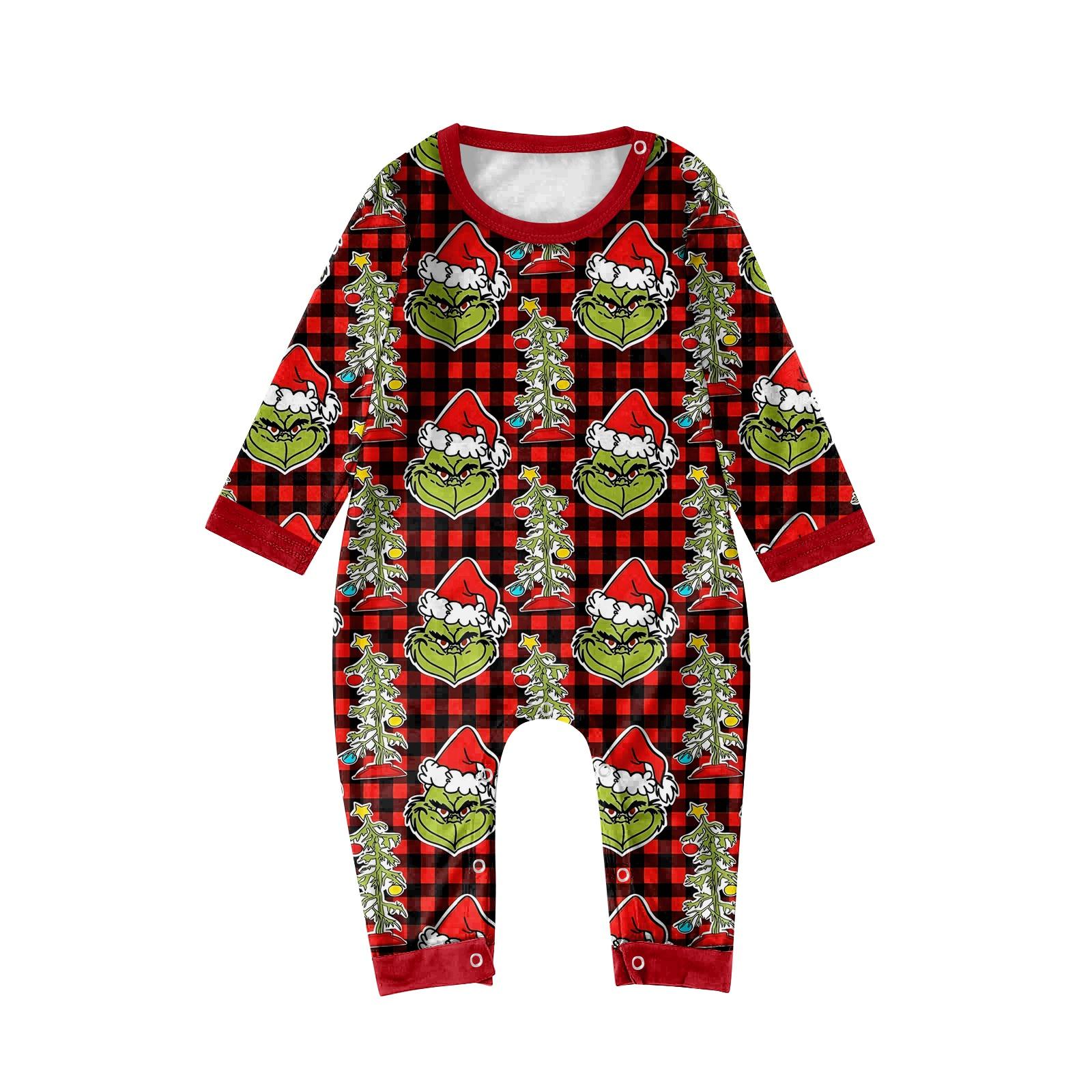Long Sleeve Top and Pants Pajama Set Family Matching Sleepwear Printed Cartoon Character Design Comfortable Fit Soft Fabric 12 Months