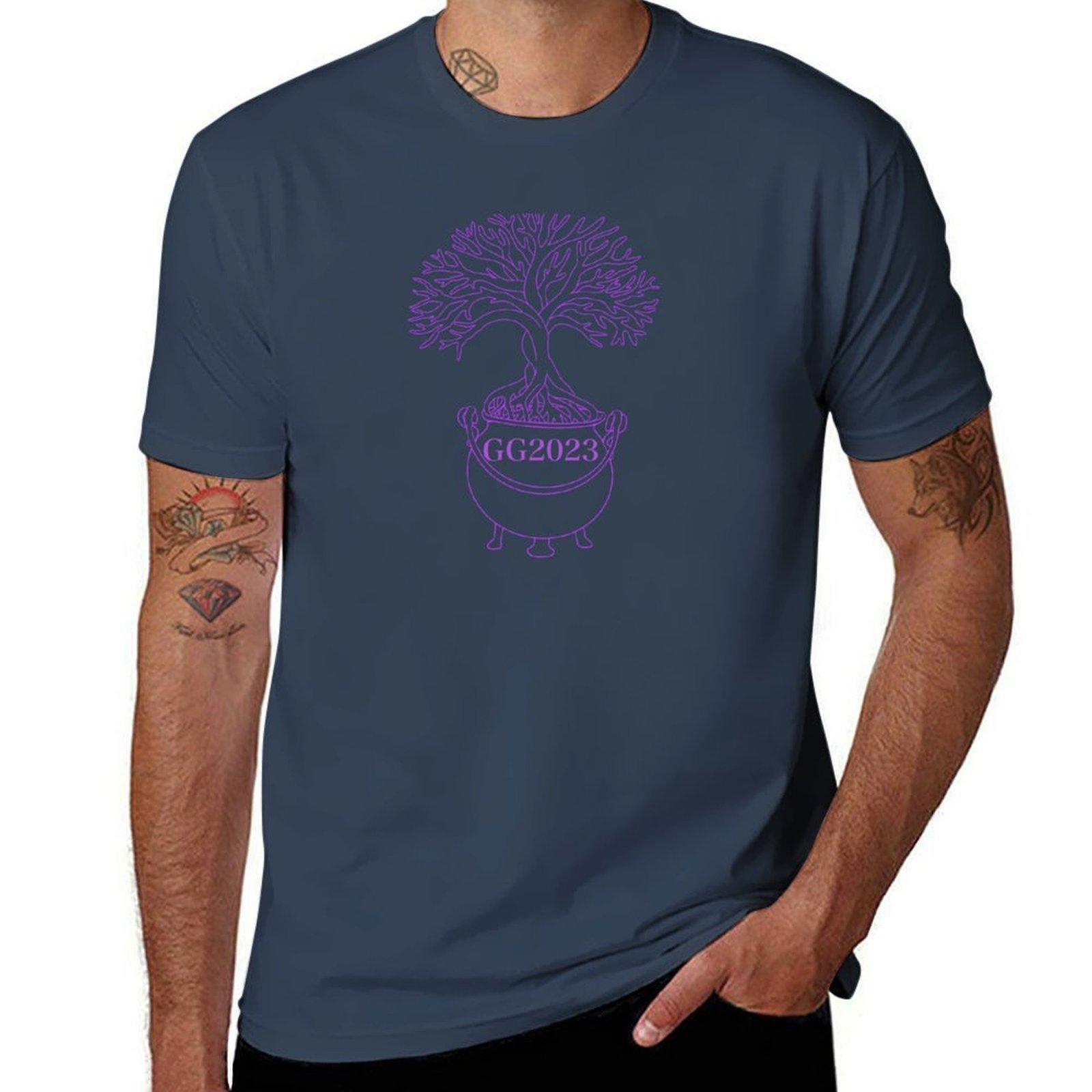 Pink Gg2023 Image Tshirt Gym Wear Breathable Short Sleeve Tee S