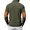 American Style Loose Sweatshirts Spring Autumn Men's Vintage Corduroy Stand-Up Collar Contrast Patchwork Casual Long-Sleeved Sweatshirt