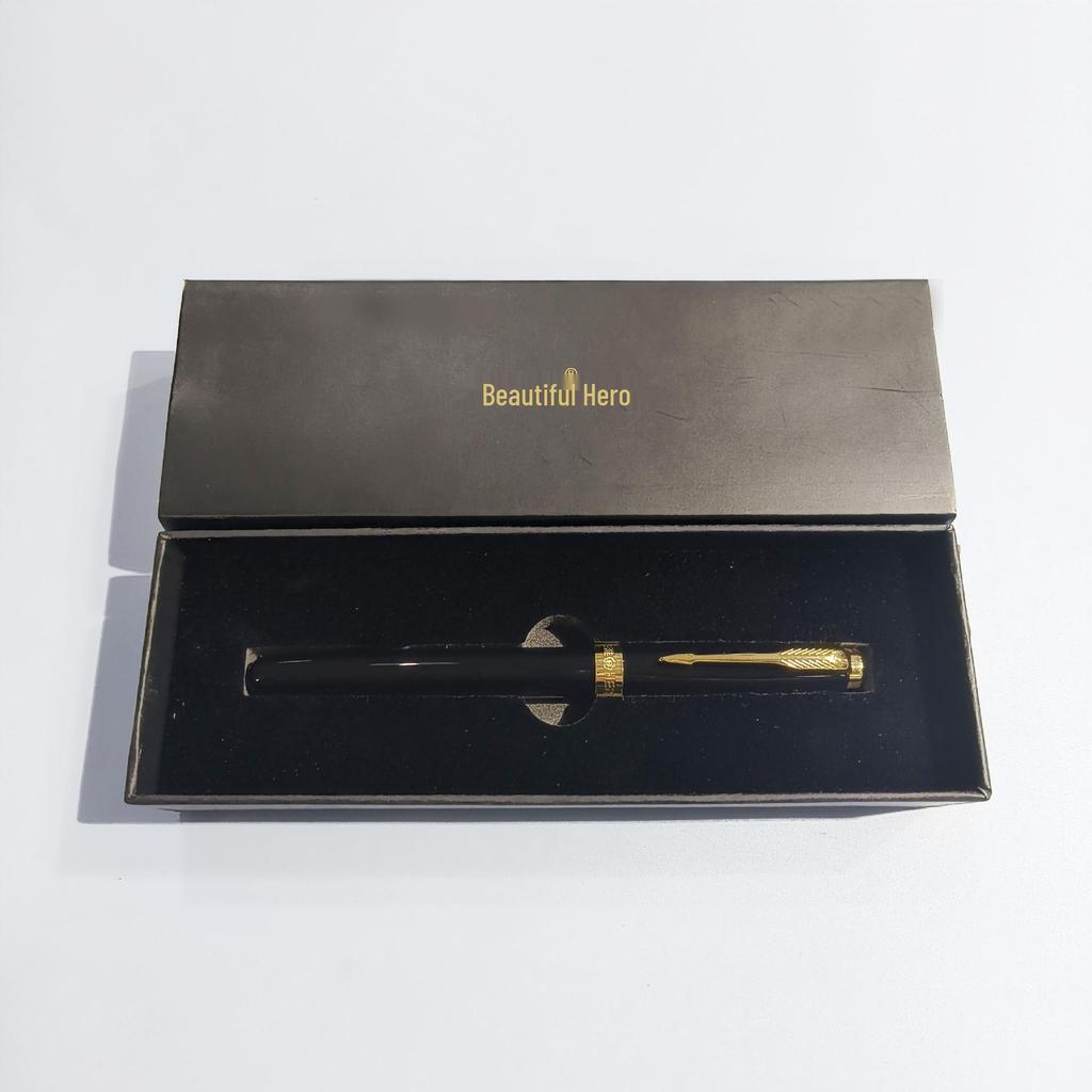 Hero 1502 Beaded Fountain Pen - Premium Metal Barrel, Ideal for Corporate Gifts & Office Meetings, Engravable.