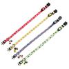 Cute Pet Cat Collars With Moon Star Pendant Adjustable Puppy Kitten Necklace Fruits Pattern Cats Rabbit Collars With Bells