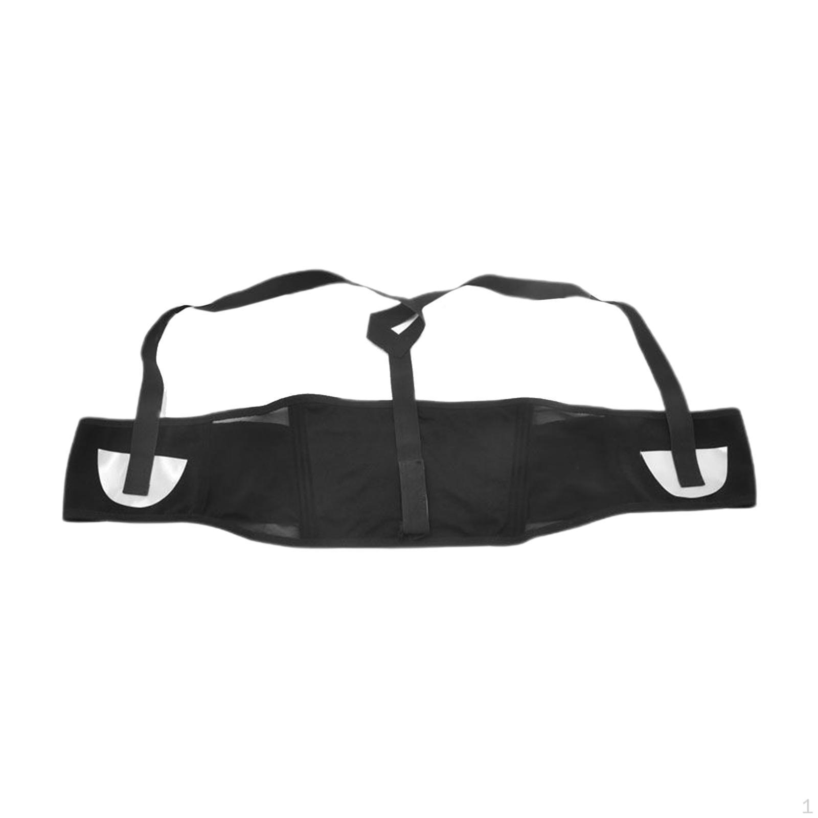 

Maternity Belly Support Belt , Back Brace ,Soft Adjustable Breathable Comfortable Lightweight for Black