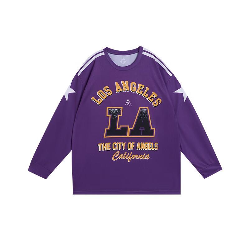 ZunZhe Круглая шея с длинным рукавом, футболка с цифровой печатью XS