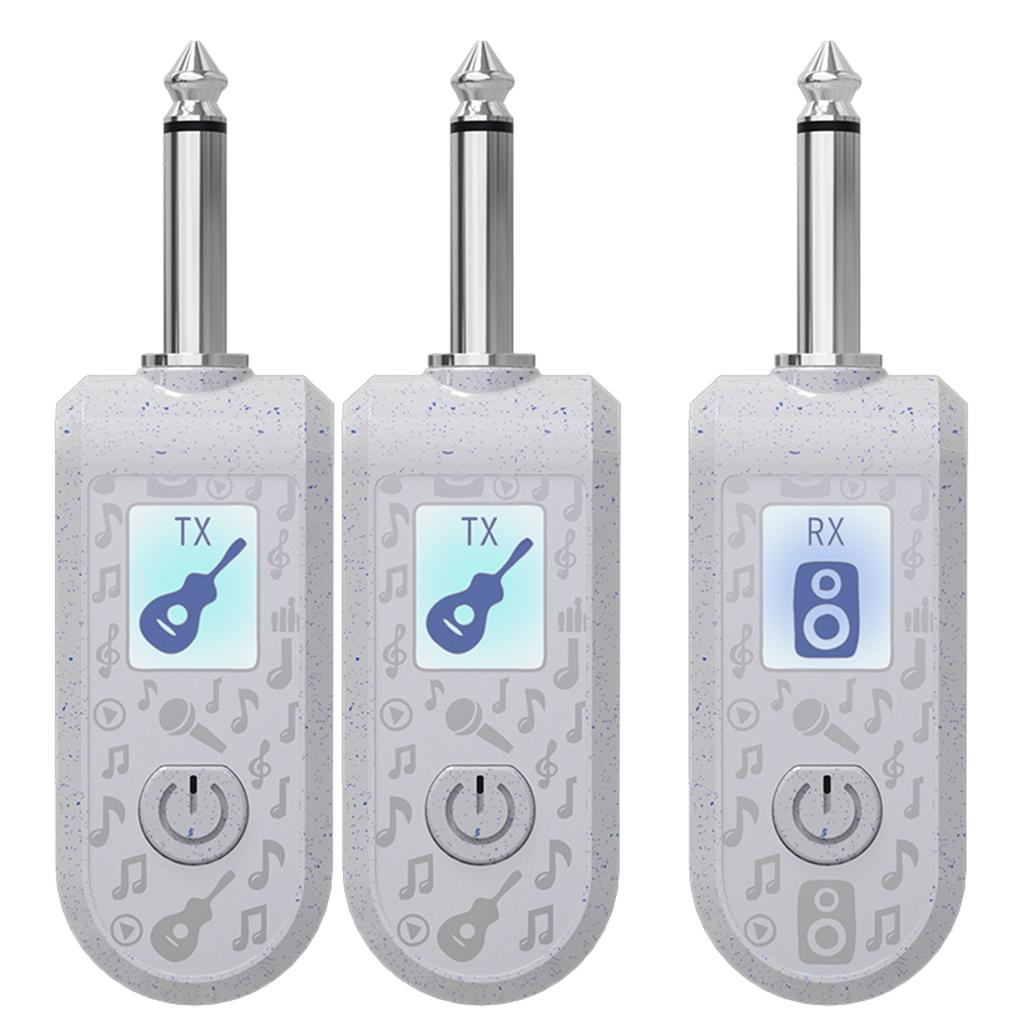 2.4G Wireless Guitar Transmitter Receiver with Precise Sound Rechargeable Digital Guitar System for Electric Guitar & Bass