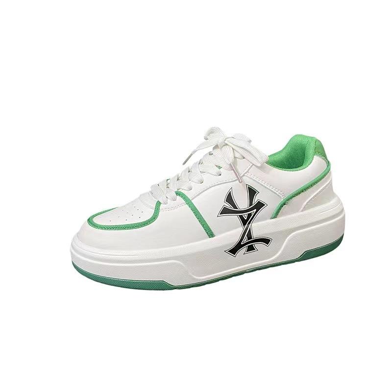 Height increase thick-soled wind college casual little white shoes men's versatile niche letter design sports shoes