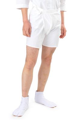 Aiai Handako Made In and Awa Uniform Half-Leg Pants, White, Japan, 100% Cotton, Men's Kids', Festival, Odori, (Size 2L)