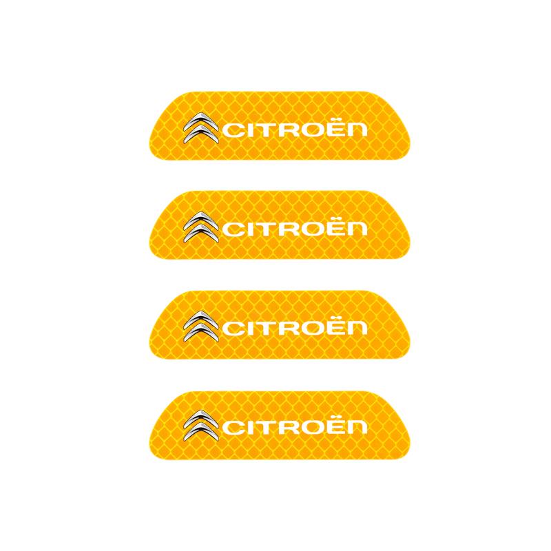 Auto Tür Reflektierender Aufkleber Heck Warnaufkleber Auto Zubehör Für Citroen C5X e-C4 X e-C3 C4 C3 C5 Berlingo C-Elysee C1 C6