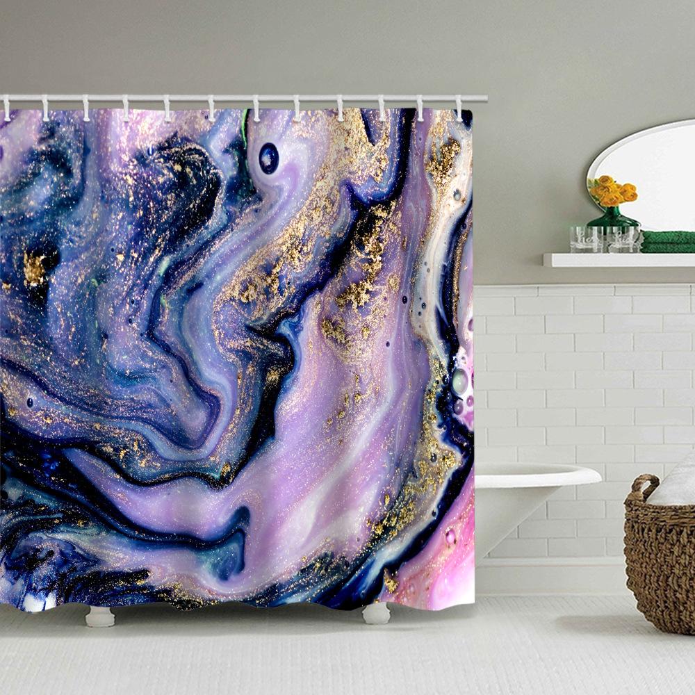 JINRUN Baie îngroșată, perdea impermeabilă, rezistentă la mucegai, perdea de duș, partiție de duș, perdea de duș, perdea de baie fără perforații