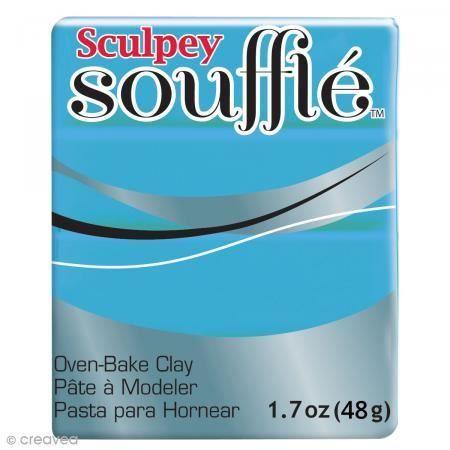 Sculpey Soufflé Blue Robin's Egg Polymer Modeling Clay No. 6652 - 48 G