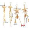 Beads Jellyfish Drop Earrings Tassel Beach Marine Style Earrings Starfish Stud Earrings  Party