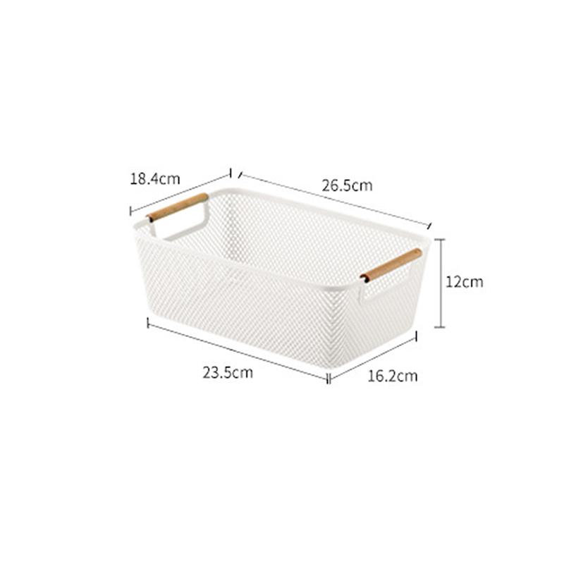 Многофункциональная полая корзина для хранения Пластиковая корзина для хранения мелочей Ванная комната Прикроватный столик Кухня Уличное хранение A1