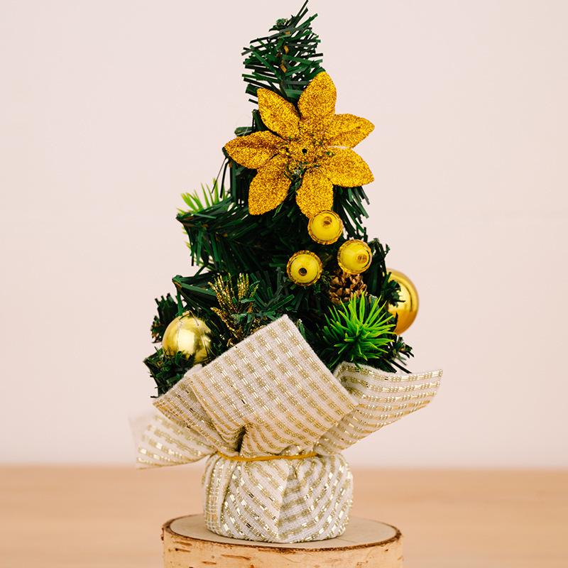 Mini 20cm Cartoon Christmas Tree Ornaments for Tabletop and Mall Decor