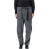 Y-3 Logo Elastic Waist Cargo Pants Women Pants Gray JE3431