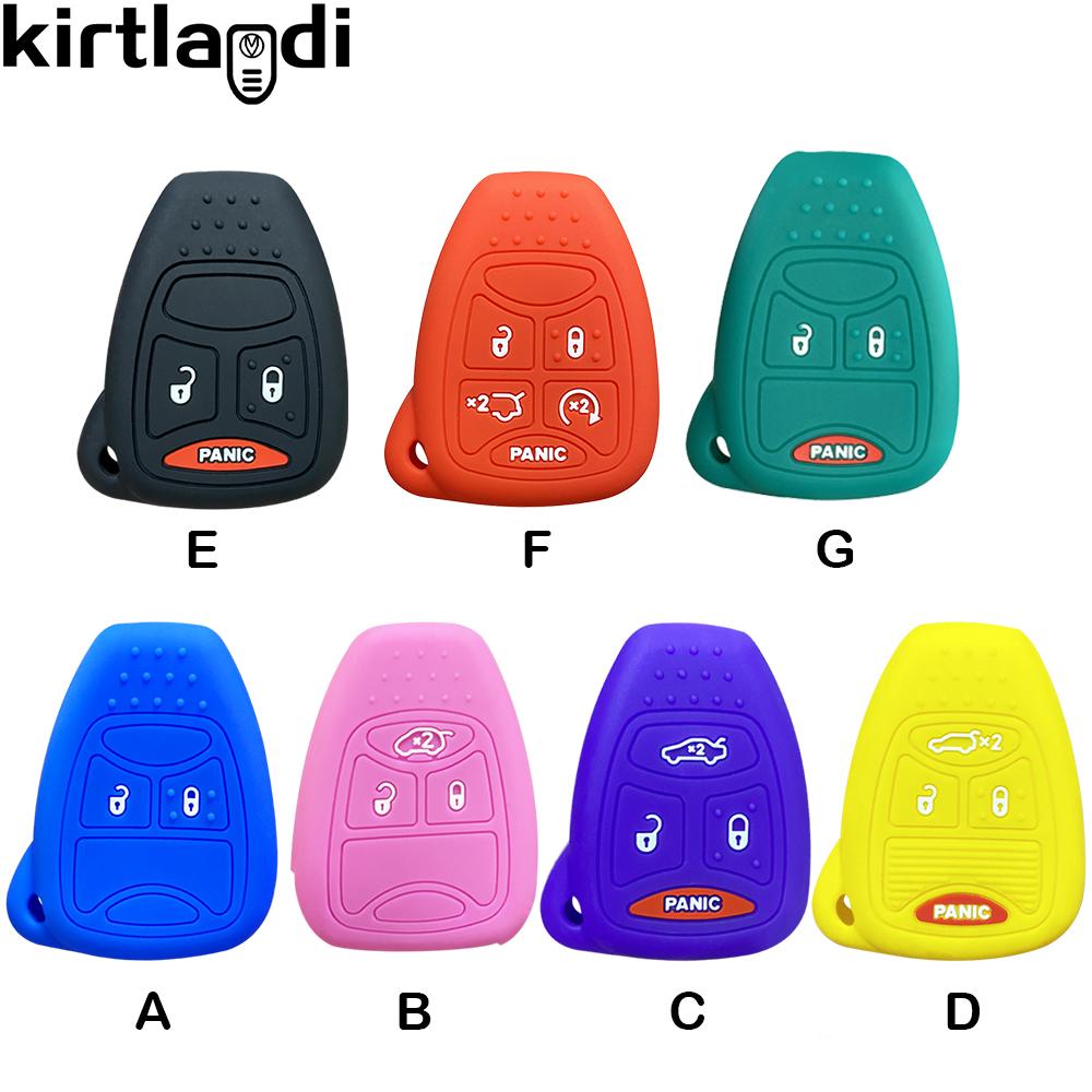 Etui na klucze silikonowe do Chrysler Voyager Pacifica 300c PT Cruiser Dodge Caliber Avenger Jeep Grand Cherokee Compass Patriot