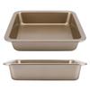 2Pcs  ‑Shaped Non‑Stick Cheese Cake Pizza Mold Tray Bakeware Kitchen Baking Tools(Black )