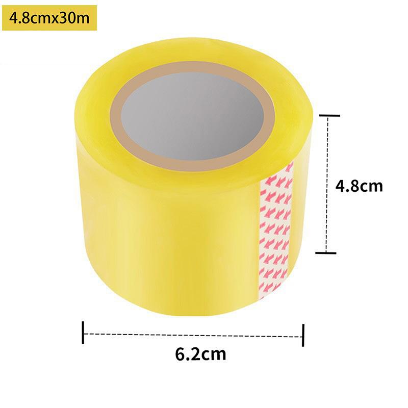 1 Set Transparent Tape Cutter Heavy Duty Packaging Tape With Dispenser For Shipping Clear Packing And Moving Supplies